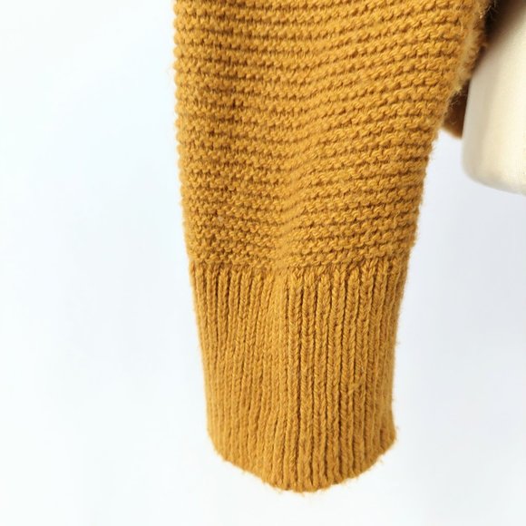 Madewell Riverside Mustard Textured Crewneck Sweater - Picture 6 of 15